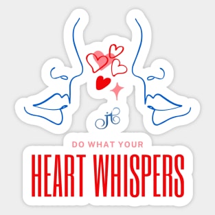 Heart Whispers Sticker